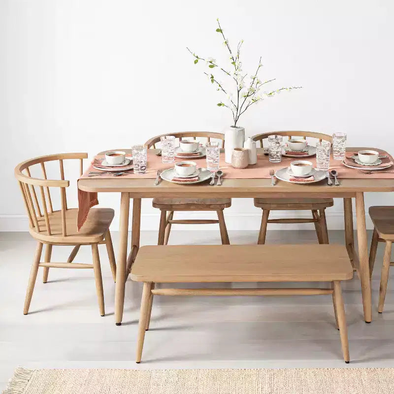 Shaker Wooden Dining Bench - Hearth & Hand with Magnolia