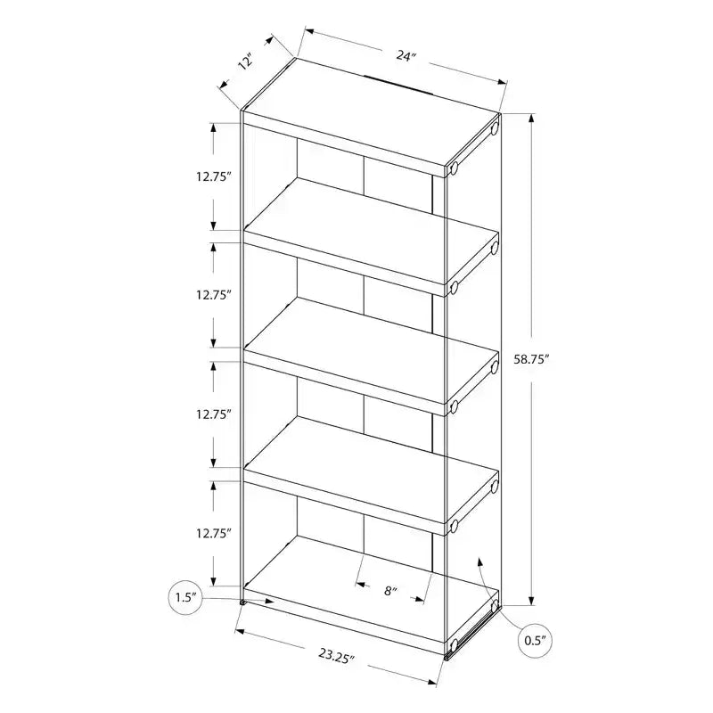Libreria in vetro temperato/anima a nido d'ape - EveryRoom
