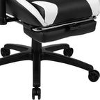 Scrivania Emma e Oliver - Scrivania da gaming, portabicchieri, gancio per cuffie e sedia reclinabile