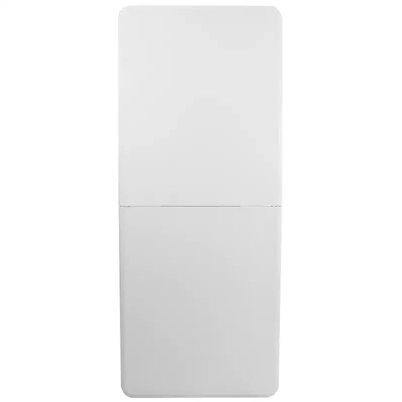 Tavolo pieghevole in plastica bianca effetto granito da 183 cm con maniglia per il trasporto Emma and Oliver