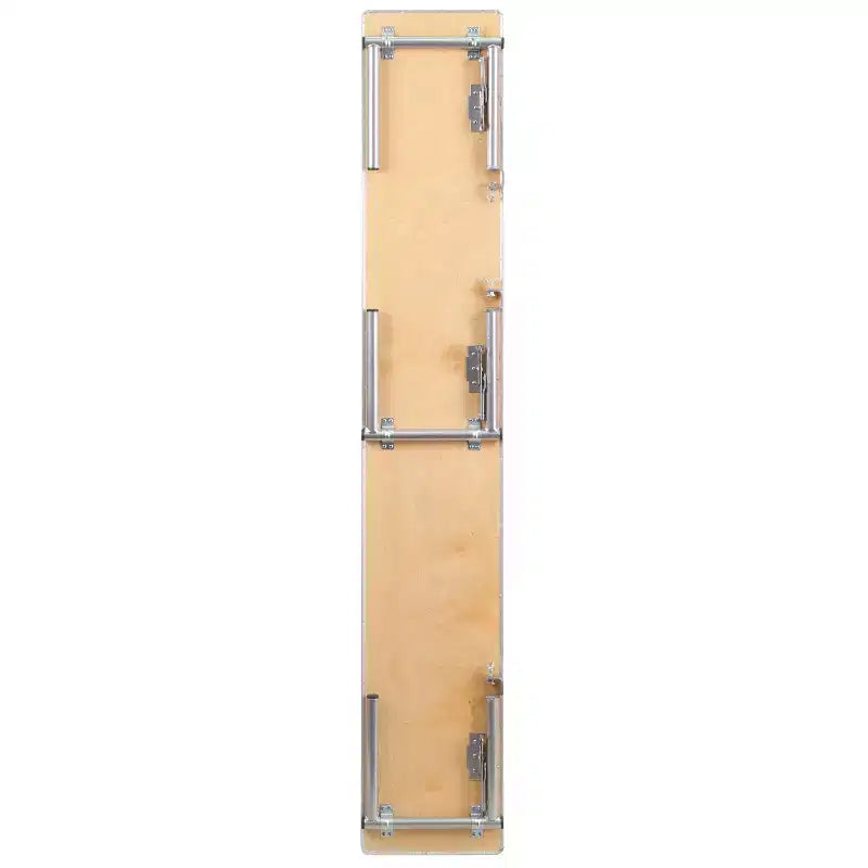 Alzata per piano bar in legno di betulla con gambe color argento Emma and Oliver 72 x 12 x 12