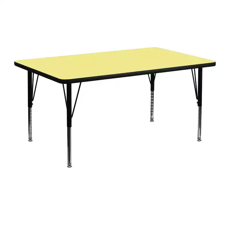 Tavolo per attività regolabile in laminato rettangolare 24x48 per scuola materna Emma and Oliver