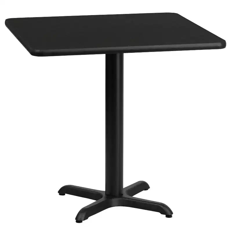 Tavolo Emma e Oliver con piano laminato quadrato da 24 pollici e base ad altezza tavolo da 22x22 pollici