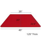 Tavolo attività regolabile laminato HP trapezoidale grigio 22.5x45 Emma e Oliver Mobile