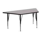 Tavolo attività regolabile laminato HP trapezoidale grigio 22.5x45 Emma e Oliver Mobile