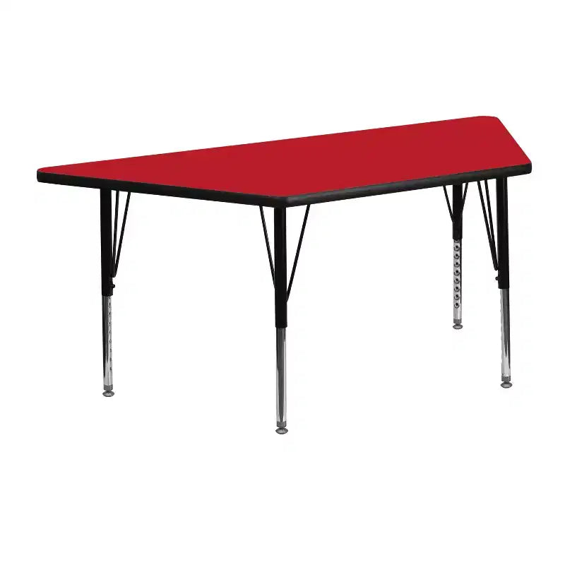 Tavolo attività regolabile laminato HP trapezoidale grigio 22.5x45 Emma e Oliver Mobile