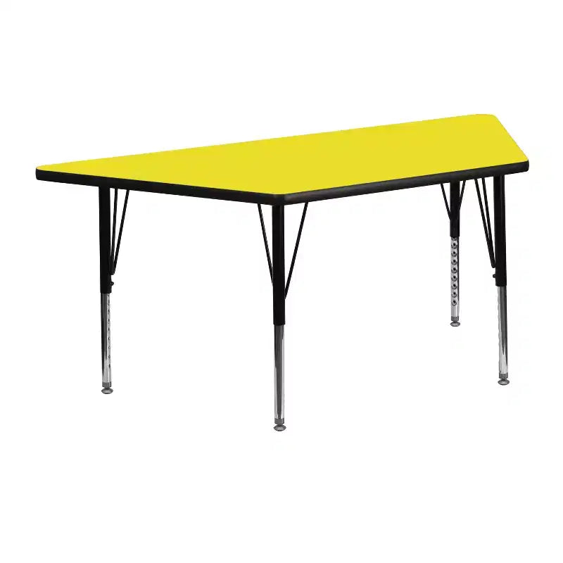 Tavolo attività regolabile laminato HP trapezoidale grigio 22.5x45 Emma e Oliver Mobile