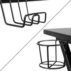 Scrivania da gaming Flash Furniture con portabicchieri/gancio per cuffie/tappetino per mouse rimovibile e sedia da gaming reclinabile con schienale/braccioli e poggiapiedi