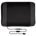 Scrivania da gaming Flash Furniture con portabicchieri/gancio per cuffie/tappetino per mouse rimovibile e sedia da gaming reclinabile con schienale/braccioli e poggiapiedi