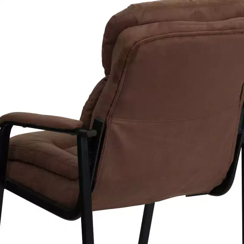 Sedia da ricevimento direzionale Emma and Oliver con supporto lombare e base a slitta