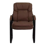 Sedia da ricevimento direzionale Emma and Oliver con supporto lombare e base a slitta