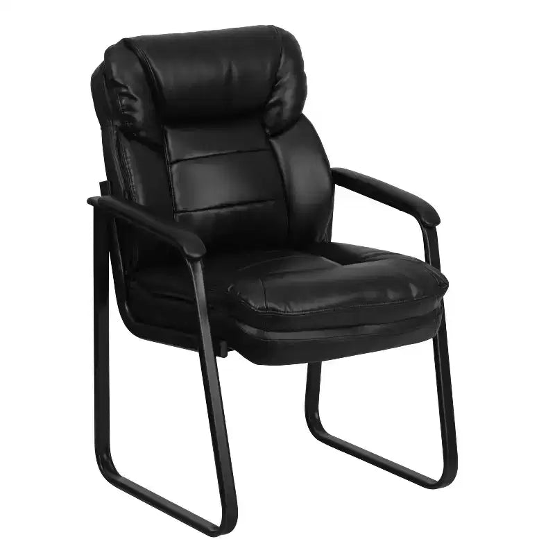 Sedia da ricevimento direzionale Emma and Oliver con supporto lombare e base a slitta