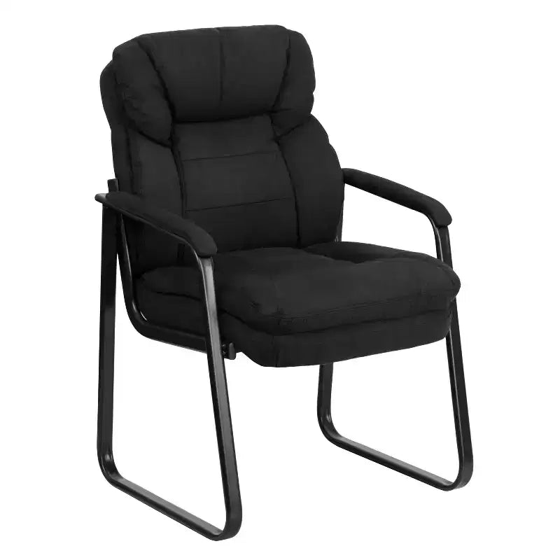 Sedia da ricevimento direzionale Emma and Oliver con supporto lombare e base a slitta