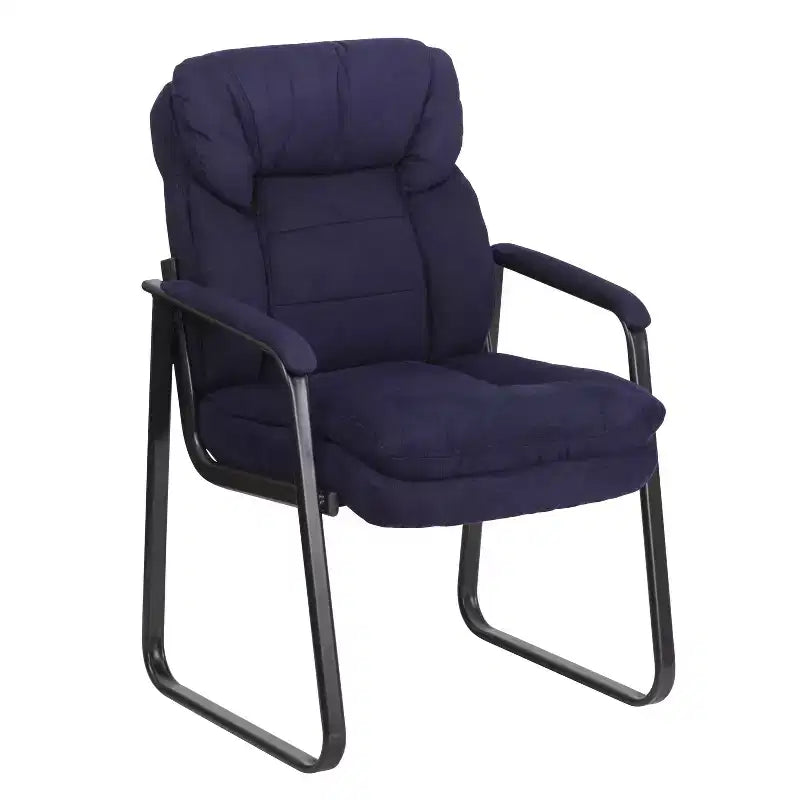 Sedia da ricevimento direzionale Emma and Oliver con supporto lombare e base a slitta