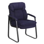 Sedia da ricevimento direzionale Emma and Oliver con supporto lombare e base a slitta