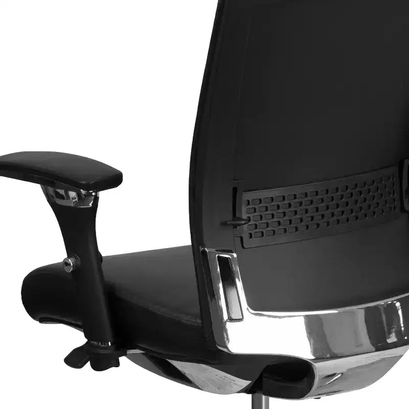 Sedia da ufficio ergonomica Emma e Oliver 24/7 con meccanismo di scorrimento sedile e supporto lombare regolabile, portata 136 kg