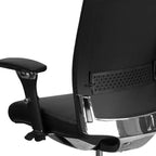 Sedia da ufficio ergonomica Emma e Oliver 24/7 con meccanismo di scorrimento sedile e supporto lombare regolabile, portata 136 kg