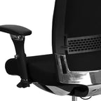 Sedia da ufficio ergonomica Emma e Oliver 24/7 con meccanismo di scorrimento sedile e supporto lombare regolabile, portata 136 kg