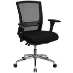 Emma and Oliver 24/7 300 lb. Rated Seat Slider Ergonomic Office Chair with Adjustable Lumbar