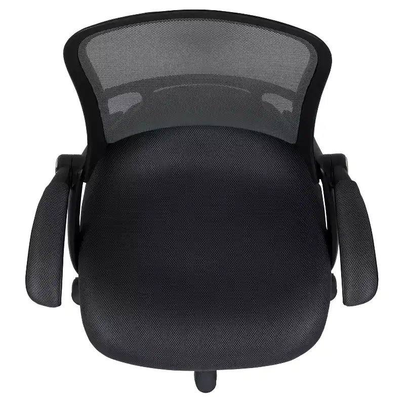 Sedia da ufficio ergonomica Emma and Oliver High Back Mesh con braccioli pieghevoli