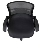 Sedia da ufficio ergonomica Emma and Oliver High Back Mesh con braccioli pieghevoli
