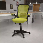 Sedia da ufficio ergonomica Emma and Oliver High Back Mesh con braccioli pieghevoli