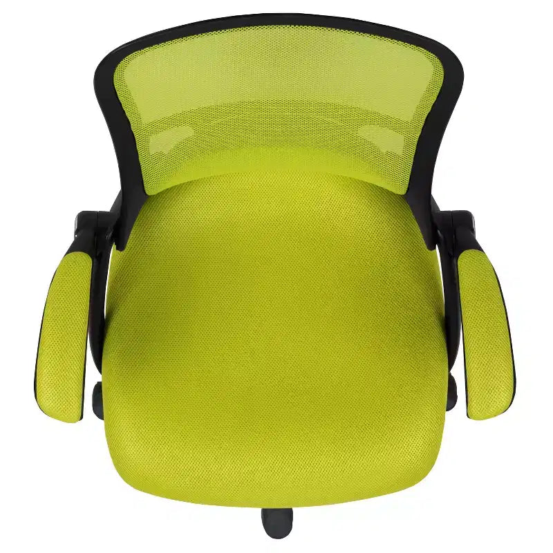 Sedia da ufficio ergonomica Emma and Oliver High Back Mesh con braccioli pieghevoli