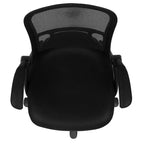Sedia da ufficio ergonomica Emma and Oliver High Back Mesh con braccioli pieghevoli