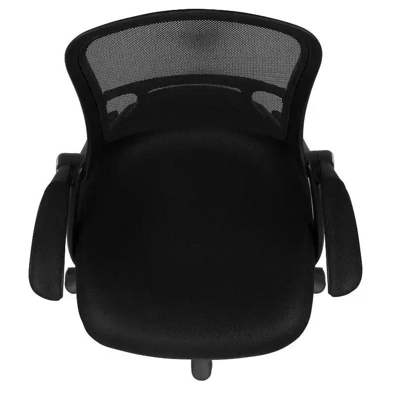Sedia da ufficio ergonomica Emma and Oliver High Back Mesh con braccioli pieghevoli