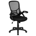 Sedia da ufficio ergonomica Emma and Oliver High Back Mesh con braccioli pieghevoli