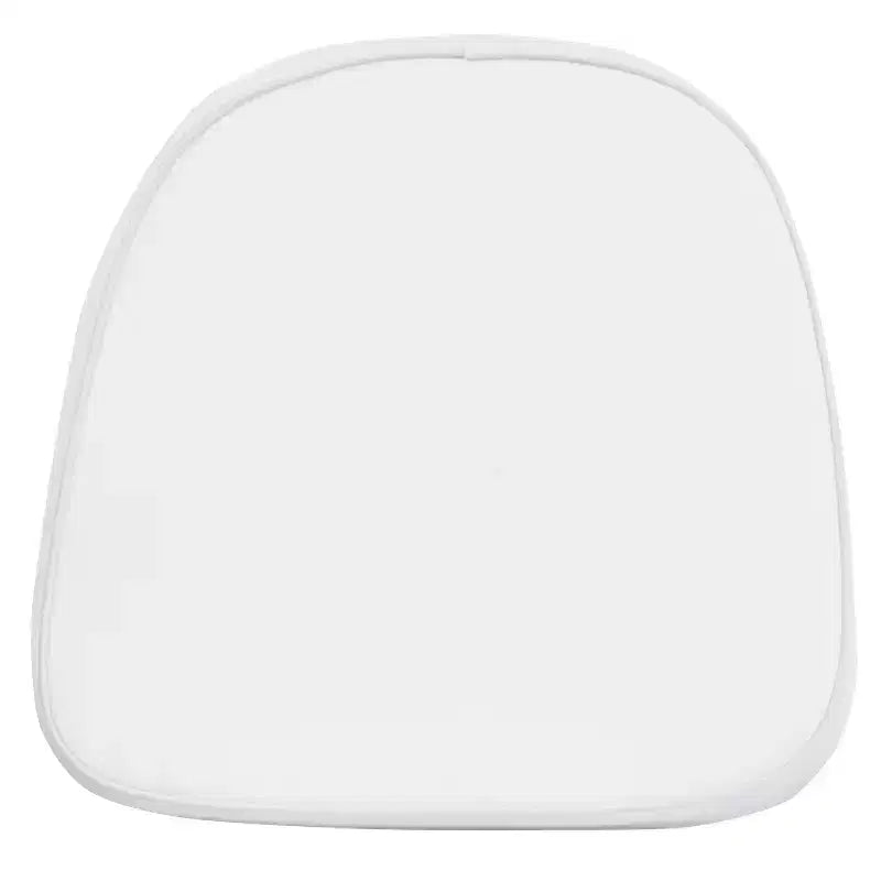 Emma and Oliver Indoor Kids Soft White Fabric Chiavari/Dining Chair Cushion