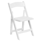 Sedia pieghevole in legno con seduta imbottita in vinile Emma and Oliver 2 Pack per eventi di matrimoni e feste
