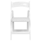 Sedia pieghevole in legno con seduta imbottita in vinile Emma and Oliver 2 Pack per eventi di matrimoni e feste