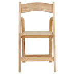 Sedia pieghevole in legno con seduta imbottita in vinile Emma and Oliver 2 Pack per eventi di matrimoni e feste