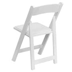 Sedia pieghevole in legno con seduta imbottita in vinile Emma and Oliver 2 Pack per eventi di matrimoni e feste