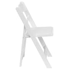Sedia pieghevole in legno con seduta imbottita in vinile Emma and Oliver 2 Pack per eventi di matrimoni e feste