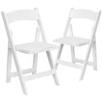 Sedia pieghevole in legno con seduta imbottita in vinile Emma and Oliver 2 Pack per eventi di matrimoni e feste