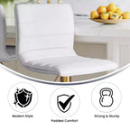 Sgabelli da bar moderni Flash Furniture con schienale trapuntato orizzontalmente, altezza regolabile, set da 2
