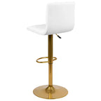 Sgabelli da bar moderni Flash Furniture con schienale trapuntato orizzontalmente, altezza regolabile, set da 2