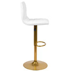 Sgabelli da bar moderni Flash Furniture con schienale trapuntato orizzontalmente, altezza regolabile, set da 2