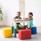 Set di sgabelli modulari SoftZone per bambini, 4 pezzi