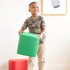 Set di sgabelli modulari SoftZone per bambini, 4 pezzi