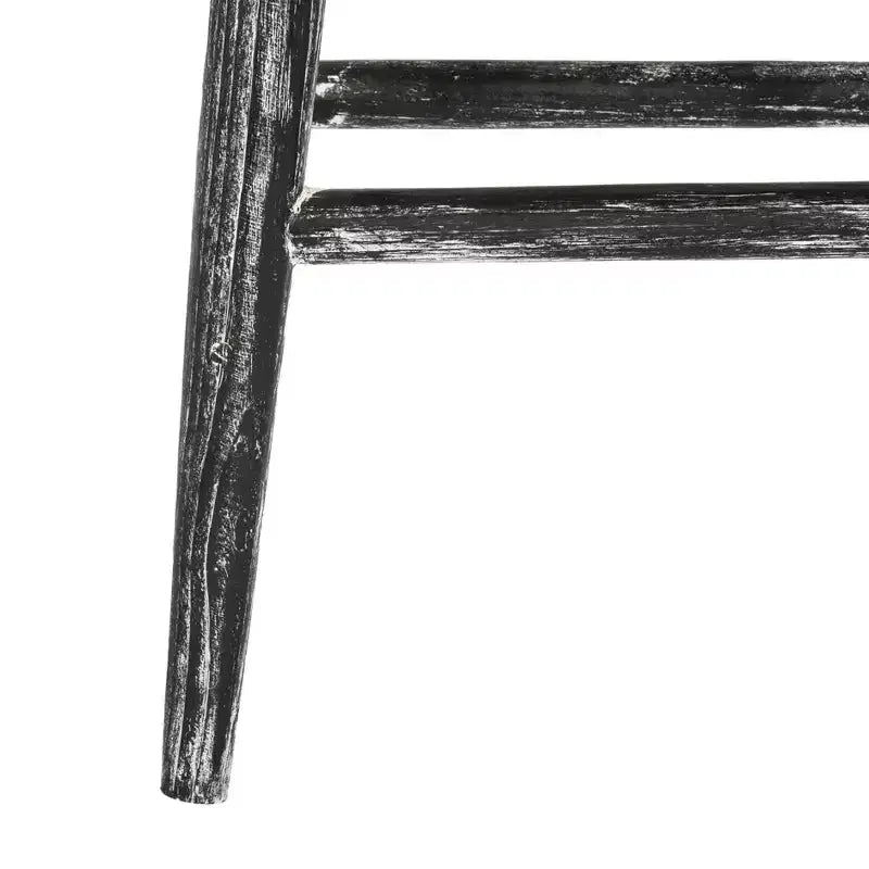 Sgabello da bancone Colton in legno - BST1000 - Nero/Bianco laccato/Legno di Sungkai - Safavieh