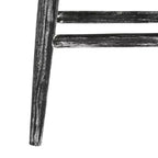 Sgabello da bancone Colton in legno - BST1000 - Nero/Bianco laccato/Legno di Sungkai - Safavieh