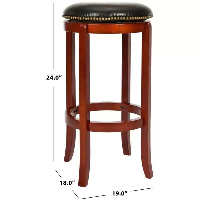 Sgabello da bancone girevole Ellwood - FOX7005 - Ciliegio chiaro/Nero - Safavieh Couture