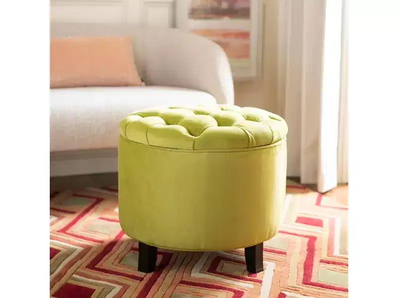 Pouff contenitore Amiela Tuffted - HUD8220 - Safavieh Couture