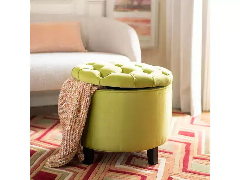 Pouff contenitore Amiela Tuffted - HUD8220 - Safavieh Couture