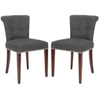 Arion Ring Chair 2 - Set of 2 - MCR4514 - Blue/Black - Safavieh Couture