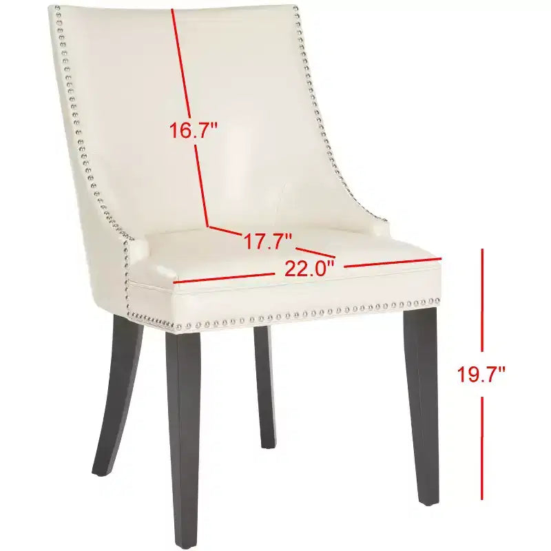 Sedia da Pranzo Afton 20H con Borchie (set da 2) - MCR4715 - Safavieh Couture