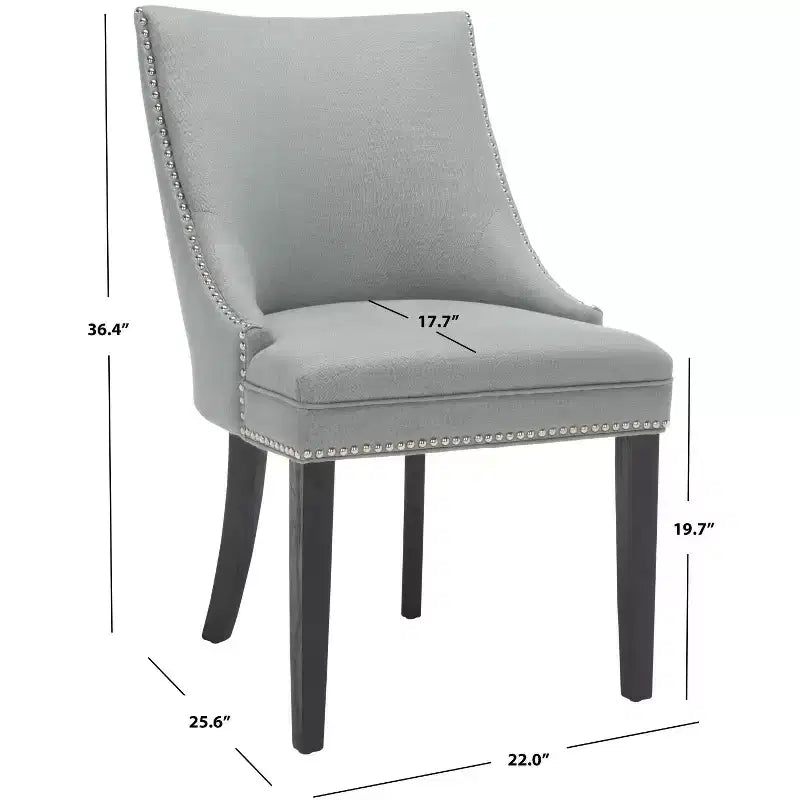 Sedia da Pranzo Afton 20H con Borchie (set da 2) - MCR4715 - Safavieh Couture